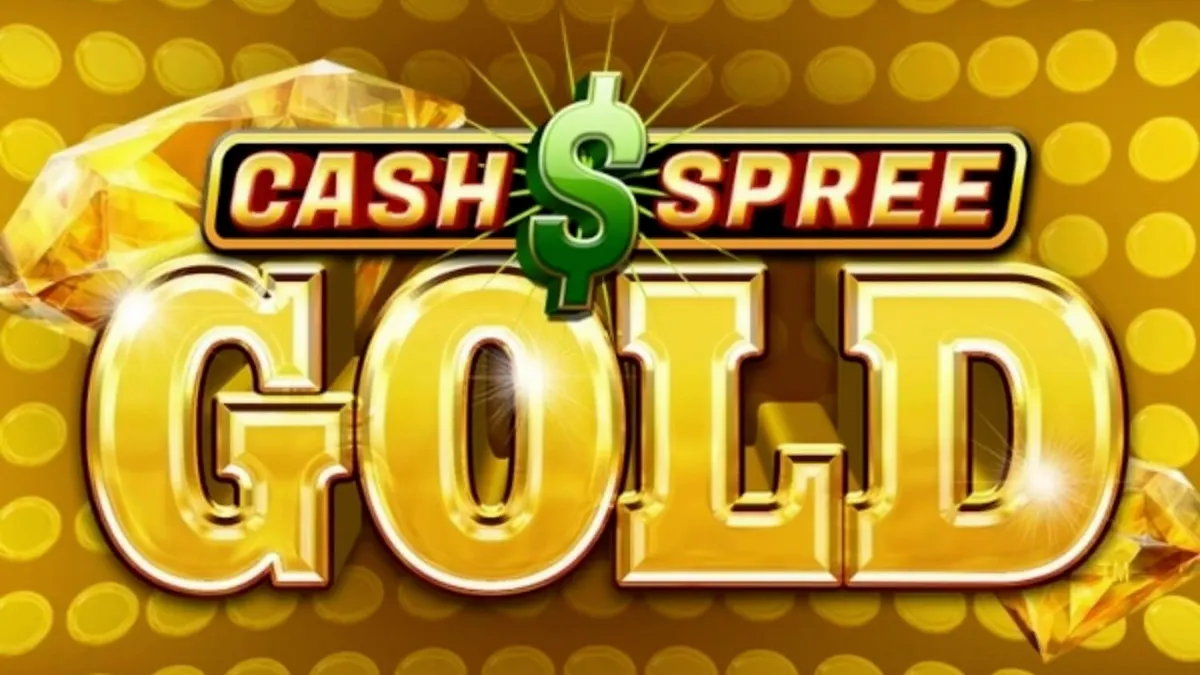 Tampilan visual slot Cash Spree Gold dengan nuansa emas dan kemewahan kasino.